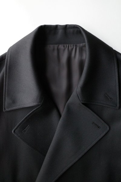 画像1: ssstein         W/SI SATIN OVERSIZED DOUBLE BREAST BLOUSON・BLACK