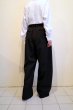 画像11: ssstein       TWIST SEAM WIDE EASY TROUSERS・BLACK (11)