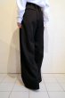 画像7: ssstein       TWIST SEAM WIDE EASY TROUSERS・BLACK (7)