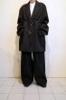 画像15: ssstein         OVERSIZED SINGLE BREASTED LONG JACKET・BLACK (15)