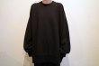 画像5: stein         UNTWITED YARN FADE SWEAT LS・BLACK (5)