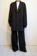 画像11: ssstein         OVERSIZED SINGLE BREASTED LONG JACKET・BLACK (11)