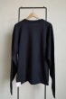 画像2: renewces       "Embroidery box L/S T-sh"・navy (2)