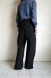 画像12: renewces       "bicolor 2 materials combi pants"・off black×black (12)