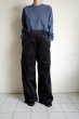 画像13: renewces       "bicolor 2 materials combi pants"・off black×black (13)