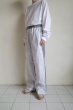 画像10: renewces       "combi pants of different materials"・wht.blue×grey (10)