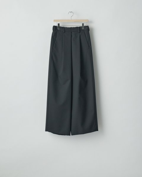 画像1: ssstein       OVERTUCKED EXTRA WIDE TROUSERS・BLACK (1)