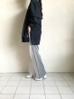 画像15: renewces       "combi pants of different materials"・wht.blue×grey (15)