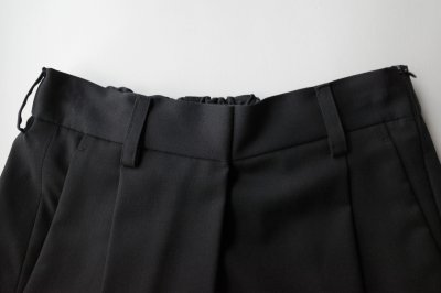 画像1: ssstein       OVERTUCKED EXTRA WIDE TROUSERS・BLACK