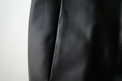 画像3: ssstein         LEATHER HOODED SHORT JACKET・BLACK