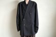 画像7: ssstein         OVERSIZED DOUBLE BREASTED JACKET・BLACK (7)