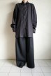 画像8: ssstein       OVERSIZED DOWN PAT SHIRT・DARK CHARCOAL (8)