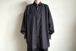 画像5: ssstein       OVERSIZED DOWN PAT SHIRT・DARK CHARCOAL (5)