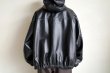 画像9: ssstein         LEATHER HOODED SHORT JACKET・BLACK (9)