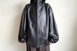 画像7: ssstein         LEATHER HOODED SHORT JACKET・BLACK (7)