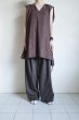 画像10: ANTHEM A       MISTY JACQUARD  V-NECK TOPS・BROWN (10)