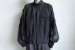 画像9: ANTHEM A       SHEER COTTON DOLMAN SHIRTS BLOUSON・BLACK (9)