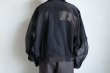 画像11: ANTHEM A       SHEER COTTON DOLMAN SHIRTS BLOUSON・BLACK (11)