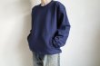 画像15: RELAX FIT       リラックスフィット ”Muff Pocket Crew Sweat”スウェットシャツ・ネイビー (15)