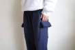 画像15: RELAX FIT       リラックスフィット ”Sweat Cargo Pants”スウェットカーゴパンツ・ネイビー (15)