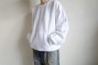 画像14: RELAX FIT       リラックスフィット ”Muff Pocket Crew Sweat”スウェットシャツ・ホワイト (14)