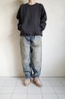 画像13: RELAX FIT       リラックスフィット ”Muff Pocket Crew Sweat”スウェットシャツ・ブラック (13)