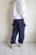 画像13: RELAX FIT       リラックスフィット ”Sweat Cargo Pants”スウェットカーゴパンツ・ネイビー (13)