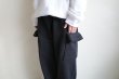 画像15: RELAX FIT       リラックスフィット ”Sweat Cargo Pants”スウェットカーゴパンツ・ブラック (15)