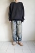 画像9: RELAX FIT       リラックスフィット ”Muff Pocket Crew Sweat”スウェットシャツ・ブラック (9)