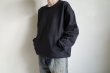 画像14: RELAX FIT       リラックスフィット ”Muff Pocket Crew Sweat”スウェットシャツ・ブラック (14)