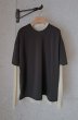 画像6: phebus       LAYERED T-SHIRTS・CHARCOAL×IVORY S5 (6)