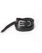 画像1: FOLL       firstclass leather basic belt・black (1)