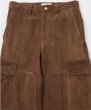 画像2: FOLL       goat suede double knee cargo pants・brown suede (2)