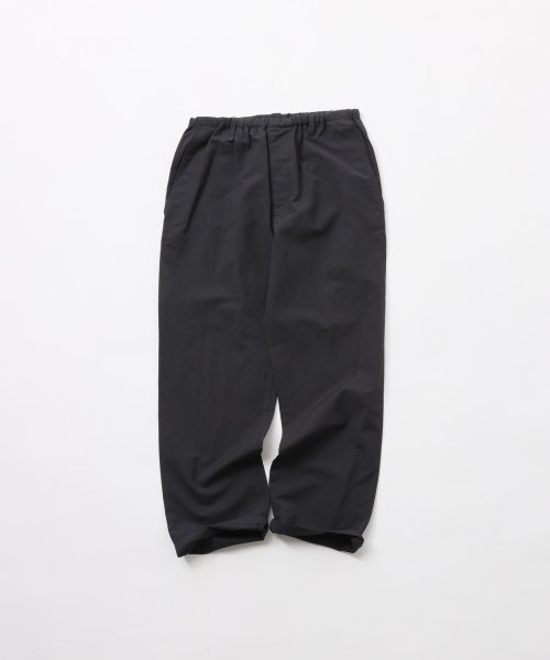 画像1: FOLL       wool paper relax pants・dark navy (1)