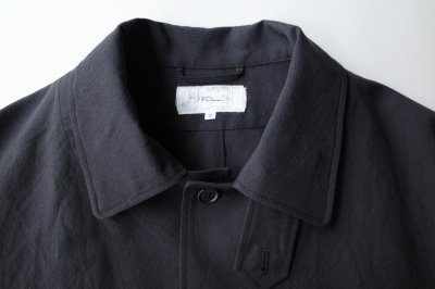 画像1: FOLL       wool paper daily work jacket・dark navy