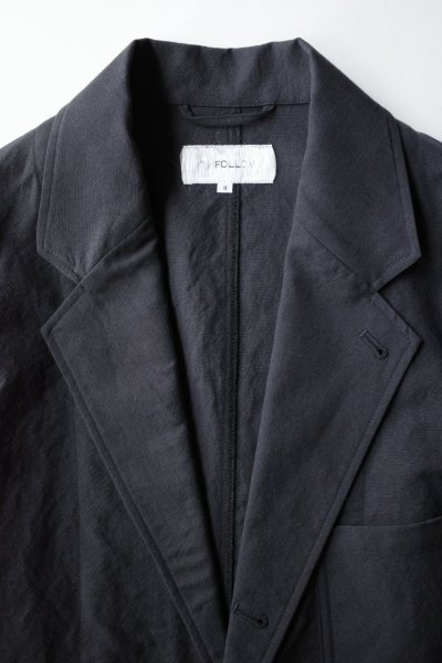 画像1: FOLL       wool paper daily jacket・dark navy