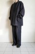 画像10: FOLL       wool paper daily jacket・dark navy (10)