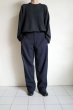 画像7: FOLL       wool poly everyday trouser・dark navy (7)