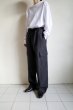 画像13: FOLL       wool paper relax cargo pants・dark navy (13)