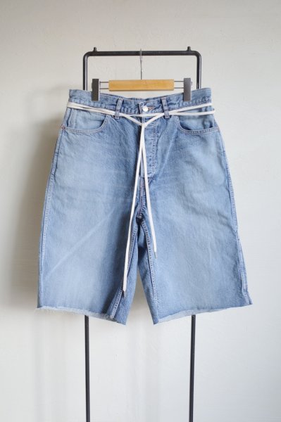 画像1: phebus       WASHI DENIM SHORTS・ICE BLUE (1)