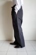 画像10: FOLL       wool paper relax cargo pants・dark navy (10)