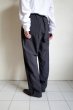 画像10: FOLL       wool paper relax pants・dark navy (10)