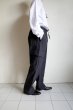 画像14: FOLL       wool paper relax cargo pants・dark navy (14)