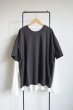 画像1: phebus       LAYERED T-SHIRTS・CHARCOAL×IVORY S5 (1)