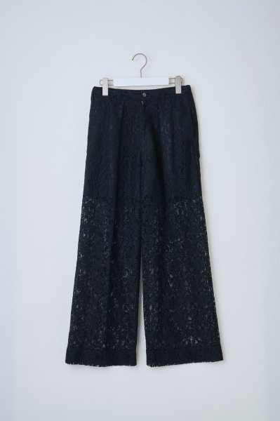 画像1: naokitomizuka      Lace  pants ・black (1)