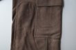 画像3: FOLL       goat suede double knee cargo pants・brown suede (3)