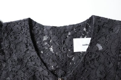 画像2: naokitomizuka      Lace  one piece・black