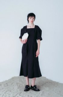 HOUGA kiki frill dress・NAVY - tity HOUGA kiki frill dress・NAVY - tity
