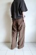 画像14: FOLL       goat suede double knee cargo pants・brown suede (14)