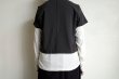 画像11: phebus       LAYERED T-SHIRTS・CHARCOAL×IVORY S1 (11)